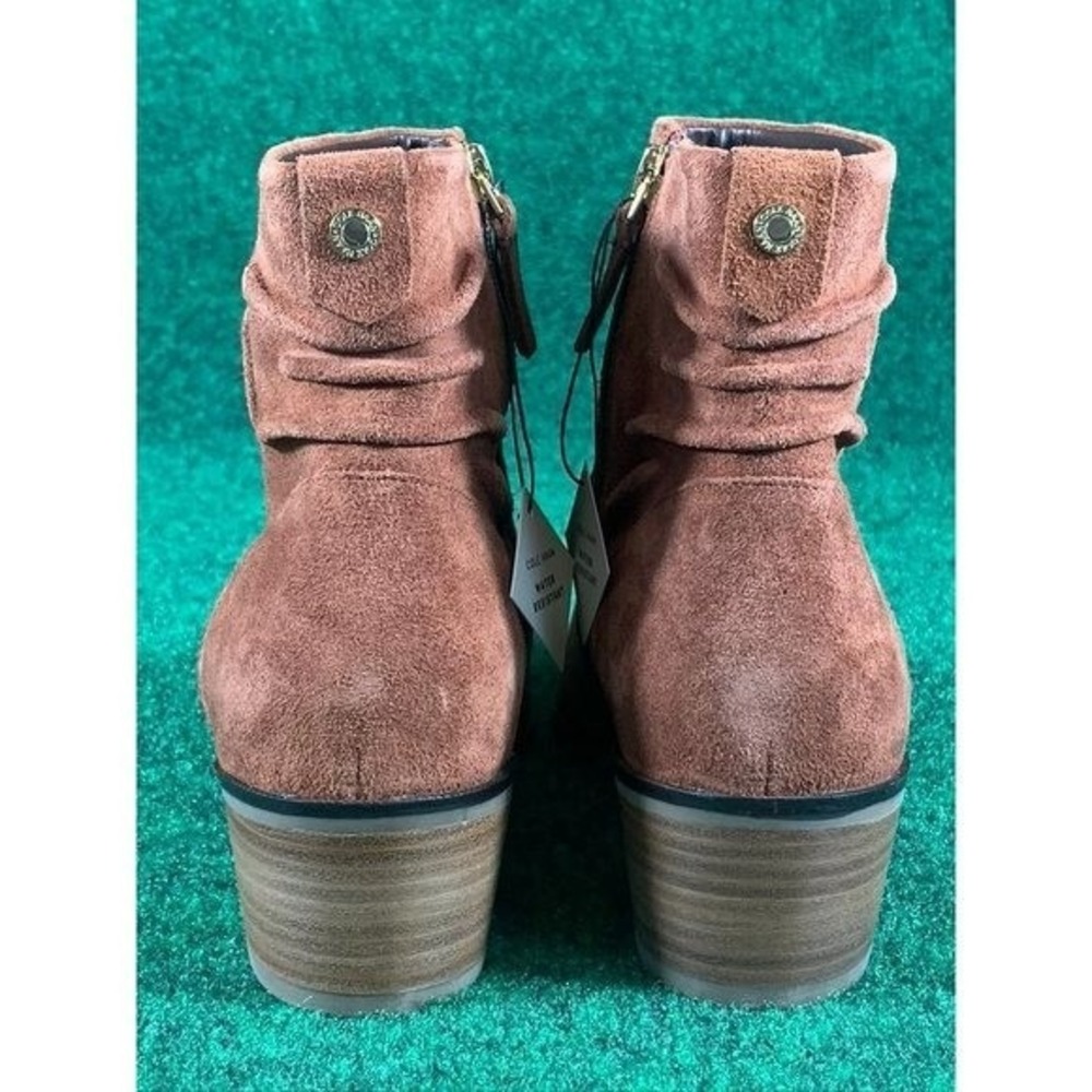 Cole Haan Maple Suede Side Zip Ankle Boots Booties Women's Size 9.5 B - Picture 5 of 11